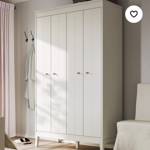 IDANÄS wardrobe, white, 475/8x831/8" - IKEA