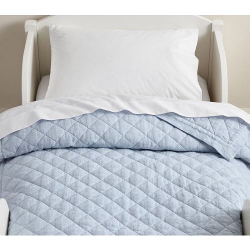 European Linen Toddler Quilt | Pottery Barn Kids