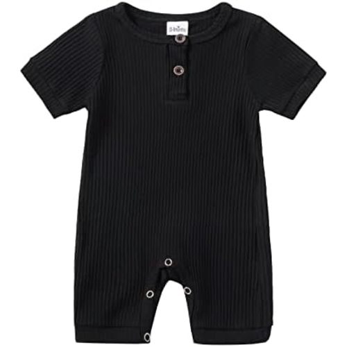 Newborn Baby Boy Girl One Piece Romper Jumpsuit Solid Ribbed Baby Boy Clothes Onesies Outfits