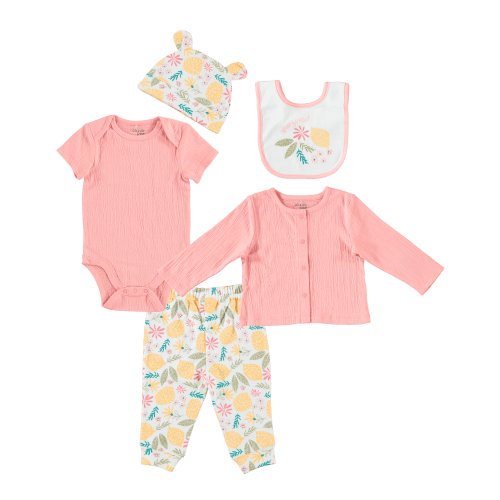 Chickea Baby Girl Infant Girl 5PC Cardigan Set