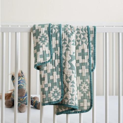 BLUE RIDGE ORGANIC COTTON BABY BLANKET