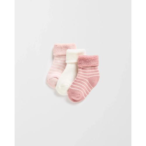 Target Baby Terry Turn Top Socks 3 Pack - Kmart