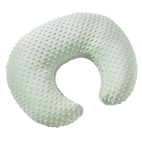 Pillowcase for Nursing Pillow and Positioner for Breastfeeding and Bottle Feeding, Propping Baby, Tummy Time, Baby Sitting Support, Awake-Time Support, Pillow Cover Only (Meadow Mist) - Green