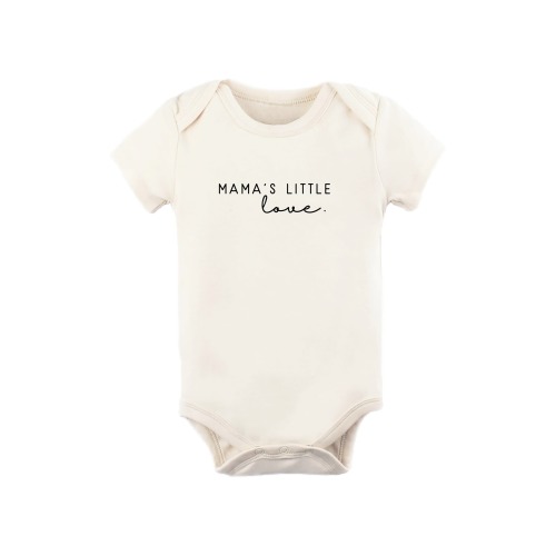 Baby Mama's Little Love Organic Cotton Bodysuit, 0-3M - Only a few left, Natural