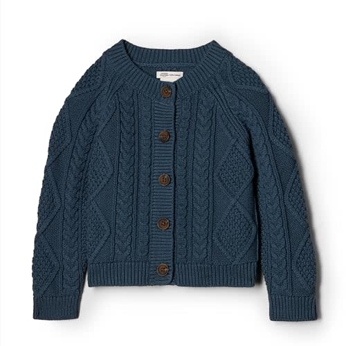 Amazon Essentials x Sofia Grainge Unisex Toddlers and Babies' Fisherman Cardigan Sweater