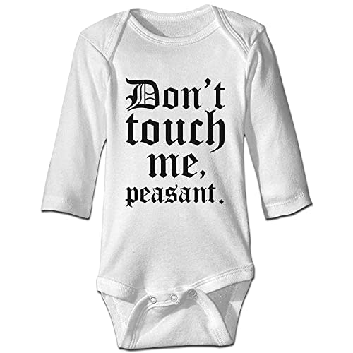 DOQOSESHY Don't Touch Me Peasant-Baby Outfit Boys Girls Romper Short Sleeve/Sleeveless/Long Sleeve Bodysuit