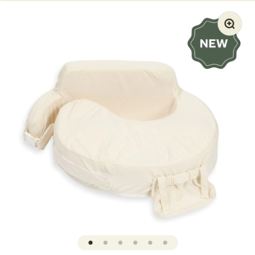 Super Deluxe Oat Nursing Pillow with 100% Organic Cotton Cover