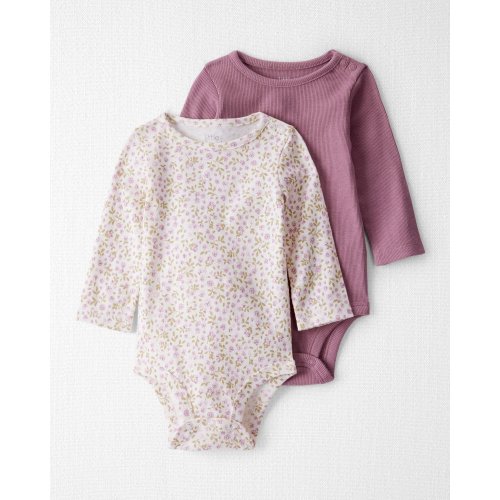 Baby 2-Pack Organic Cotton Bodysuits - Little Planet | Carter's