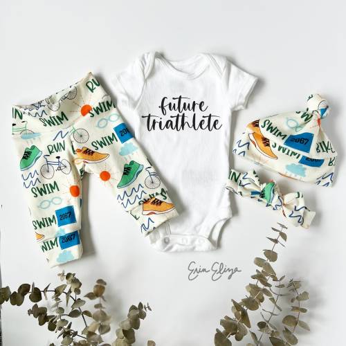Triathlete baby gift, Ironman Baby gifts, Marathon baby, Future triathlete baby gifts, Triathlon baby