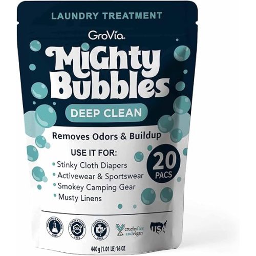 GroVia Mighty Bubbles Deep Clean Laundry Treatment | 20 Count