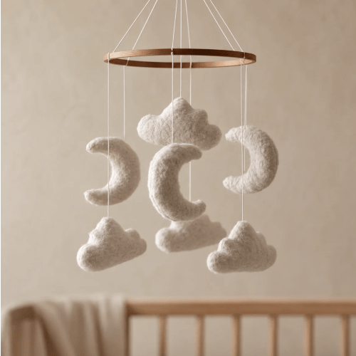 Marshmallow Sky - Baby Mobile