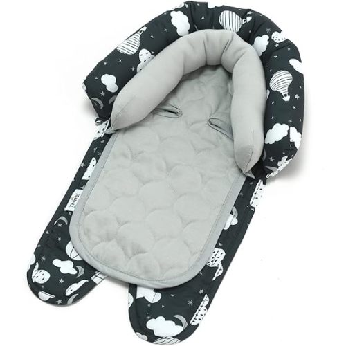 GoldBug Baby & Toddler 2-in-1 Car Seat Head Support - Balloons