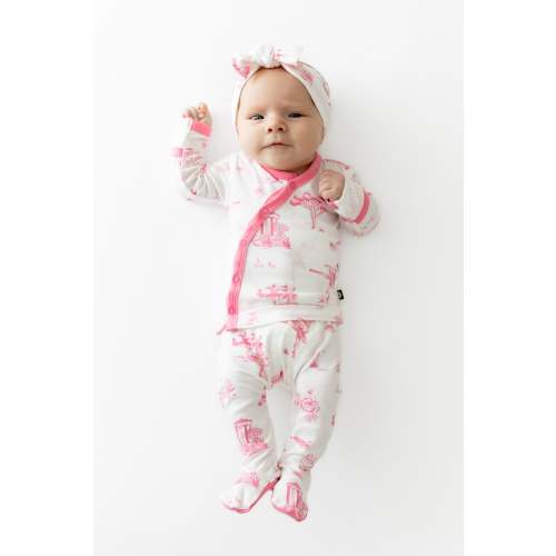Kyte Baby Take Me Home Set with Bow in Toile Ballet - Toile Ballet / Newborn