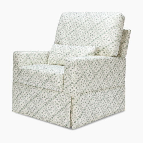 Sarah Flint x Namesake Crawford Swivel Glider - Green Lattice Performance Eco-Weave