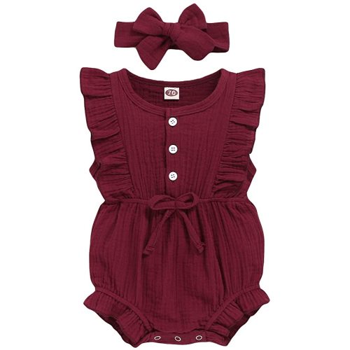 Renotemy Newborn Infant Baby Girl Clothes Rompers Summer Jumpsuits Short Sleeve Romper Infant Baby Clothes Girl