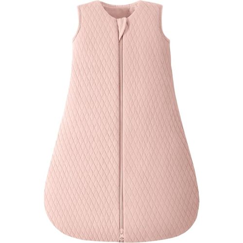 Yoofoss Baby Sleep Sack 0-6 Months TOG 2.5 Winter Baby Wearable Blanket, 100% Organic Cotton Infant Sleeping Sack 2-Way Zipper Warm Quilted Sleep Sack