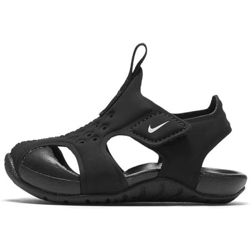 Nike Baby Boy's Sunray Protect 2 (Infant/Toddler) Black/White 6 Toddler M