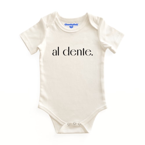Al Dente Baby Bodysuit | 100% Cotton and Machine Washable – Chunky Deli