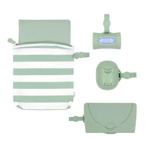 On-the-Go Diapering Gift Set - Sage