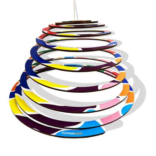 Baby Spiral Mobile - Two-sided Spiral Hanging Mobile, Black and White Mobile, Montessori Mobile, Baby Mobile, Infant Mobile, Crib Mobile