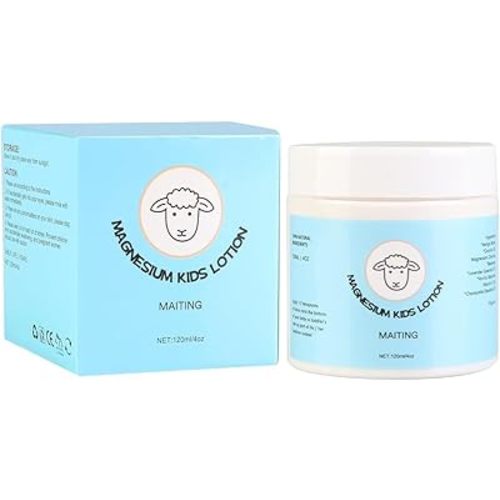 Magnesium Lotion for Kids,4oz Magnesium Lotion for Sleep,Topical Magnesium Cream Helps Kids Stay Calm During The Night and at Bedtime,Soothing Relief & Relaxation