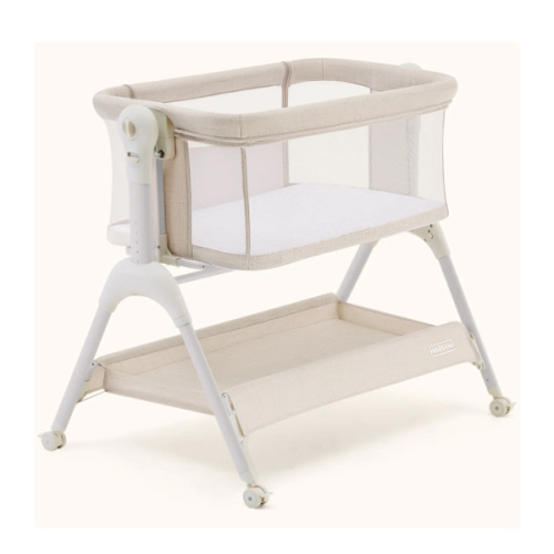HARPPA Cuddly Sway | 3-in-1 Rocking Baby Bassinet & Bedside Sleeper with Anti-Reflux Mattress for Newborns | Attaches to Bed, Adjustable Height, Tool-Free Setup, Portable Wheels, CPSC Certified, Gentle Rocking Motion | Ideal for Infants, Safe Co-Sleeping