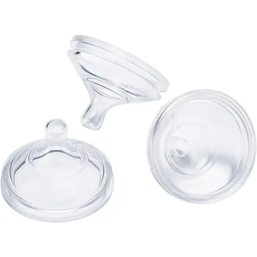 Boon Nursh Newborn Silicone Baby Bottle Nipples - Bottle Nipples for Boon Nursh Newborn Bottles - Baby Bottle-Feeding Supplies - Slow Flow Baby Bottle Nipples - 3 Count