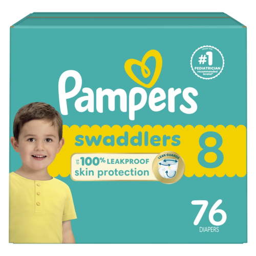 Pampers Swaddlers Baby Diapers Size 8, 76 Count (Select for More Options)