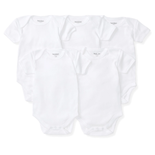Bee Essentials Organic Short Sleeve Baby Bodysuit 5 Pack | Burt's Bees Baby®