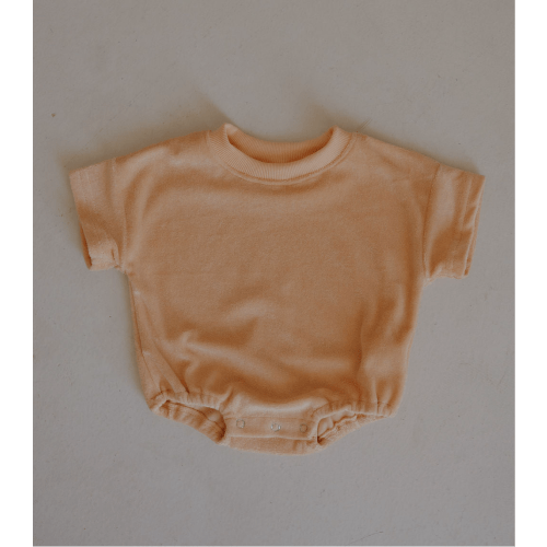Terry T-Shirt Romper | Sherbert