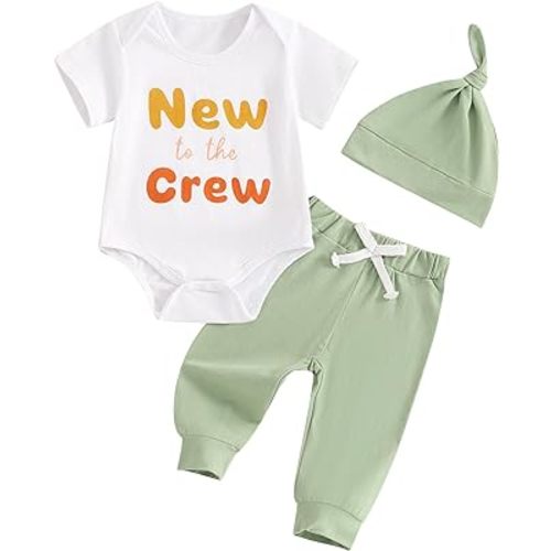 Little Brother Newborn Outfit T-Shirt Romper Top and Pants Sets Baby Coming Home Hospital Clothes Summer Clothing