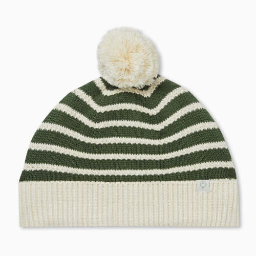 Knitted Stripe Hat - Pine Stripe – Manymoons