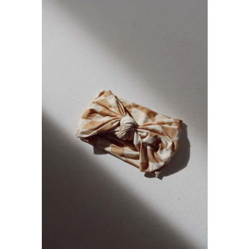 Bamboo Head Wrap | Gold Coast Wavy Checker