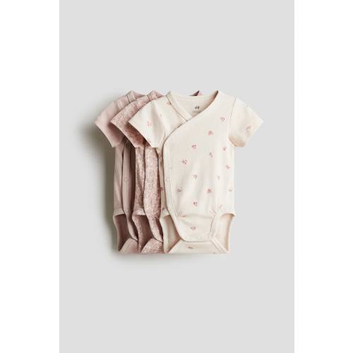 3-PACK WRAPOVER BODYSUITS