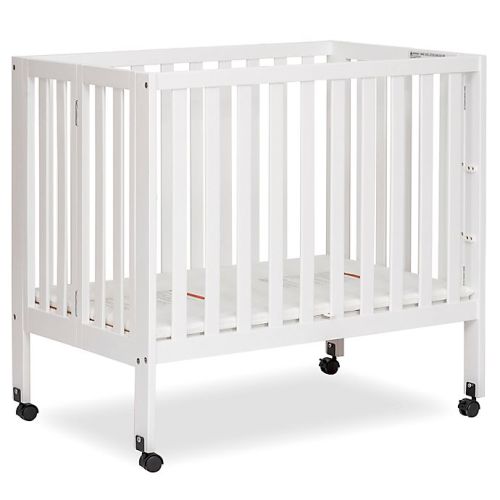 Dream On Me Jett Mini Portable Folding Crib in Pink  Dream On Me Jett Mini Portable Folding Crib in White