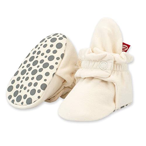 Zutano Unisex Organic Cotton Baby Booties With Gripper Soles