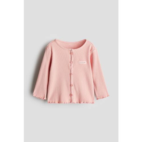 BUTTON-DETAIL JERSEY TOP