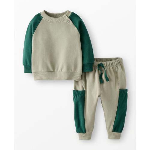 Baby Oversized French Terry Sweatshirt & Sweatpants Set | Hanna Andersson