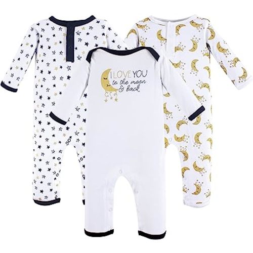 Yoga Sprout Unisex Baby Cotton Coveralls