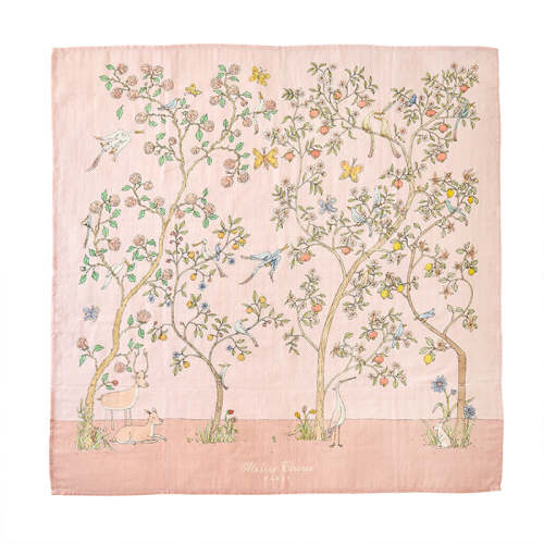 Atelier Choux Carré – In Bloom Pink Swaddle | Caitlin Wilson