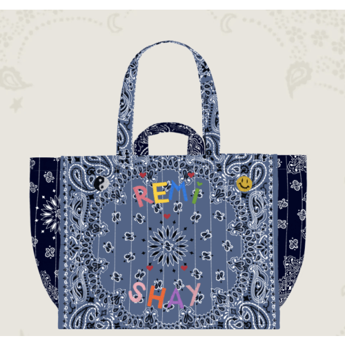 Maxi Cabas Tote - Large customized embroidery