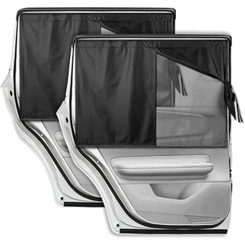 2Pcs Car Window Shades for Baby,28''x18.5 Magnetic Rear Side Window Sunshade,Blocks Heat and UV Rays Glare Protection,Car Accessories