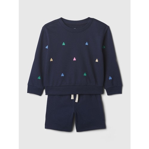 babyGap Two-Piece Sweat Set in blue, size: 6-12 M