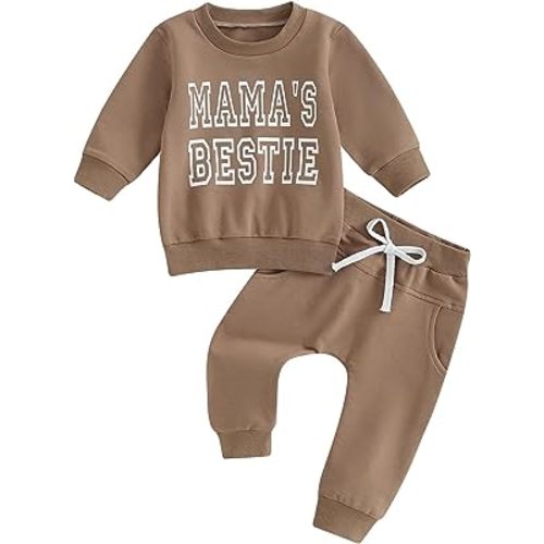 FIOMVA Daddys Girl Baby Clothes Toddler Sweatshirt Pants Outfit Fall Winter Long Sleeve Top Infant 2 Piece Set