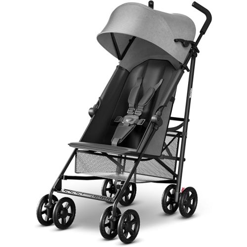 MAMA & BABY Trek Lite Umbrella Stroller - Compact Fold, Multi-Position Recline, Travel Stroller with Carry Strap, Large Storage and Cup Holder