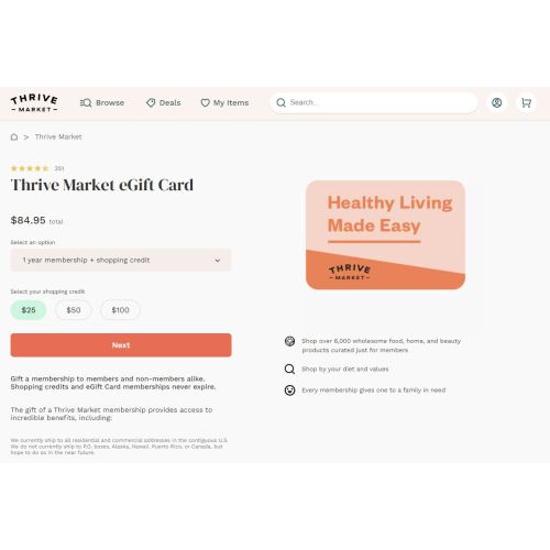 How can I gift a Thrive Market membership or buy a Thrive Market gift card? | Thrive Market