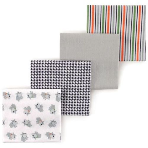 Little Treasure Luvable Friends Flannel Receiving Blankets 4pk