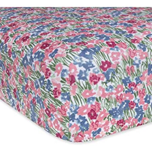 Burt's Bees Baby - Fitted Crib Sheet, Girls Boys & Unisex 100% Organic Cotton Crib Sheet for Standard Crib & Toddler Mattresses