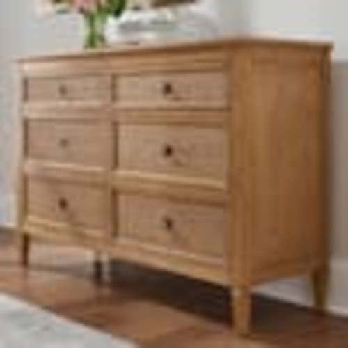 Home Decorators Collection Marsden Patina Wood Finish 6-Drawer Cane Dresser (54 in W. X 36 in H.) 05.634-543