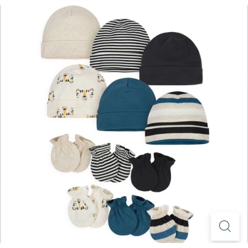 12-Pack Baby Boys Tiger Cap and Mitten Set – Gerber Childrenswear